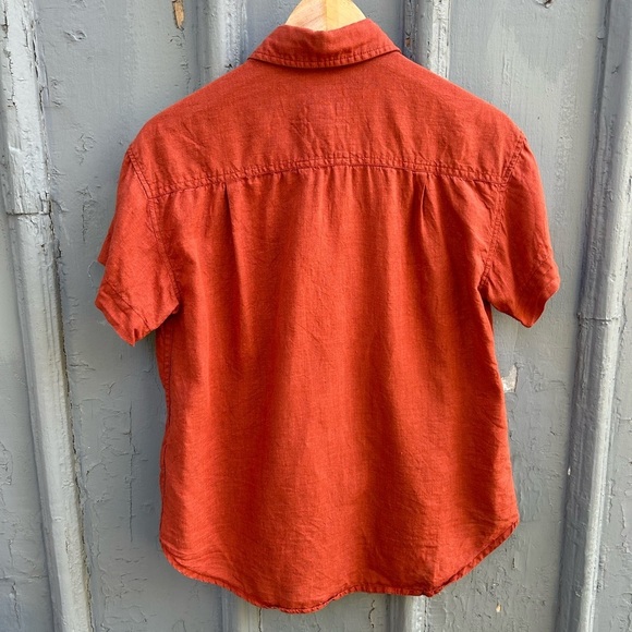 Power of my People Rust Wayward Fit Ss button up shirt, size xxs - Picture 5 of 13